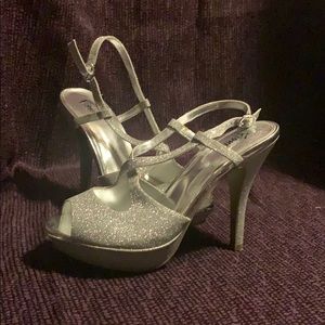 Silver heels